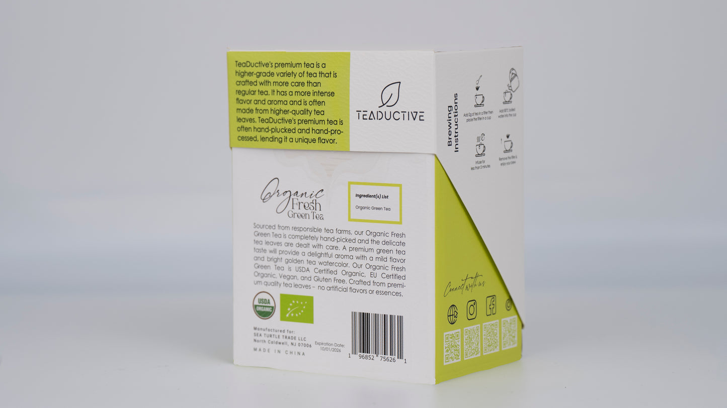 Organic Fresh Green Tea - Loose Leaf