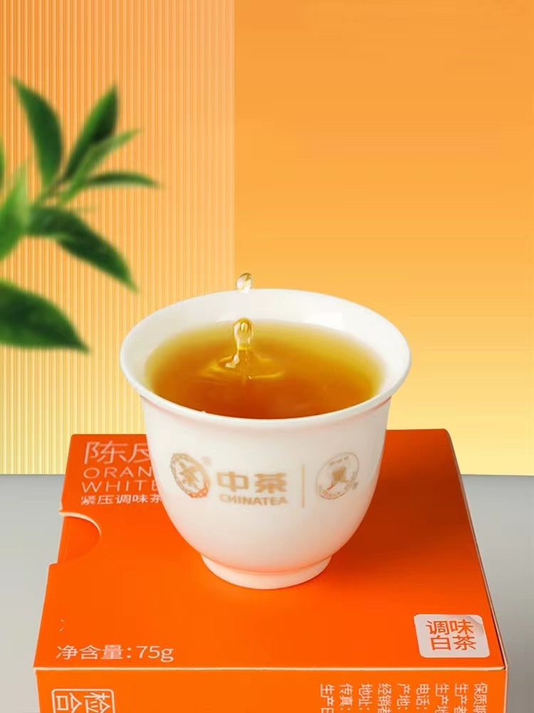 Butterfly Brand 3-year Aged Tangerine Peel Blended Pressed White Tea